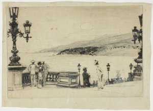 Étude pour La Terrasse, Monte Carlo - Theodore Roussel