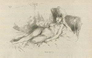 Étude de nu, femme endormie