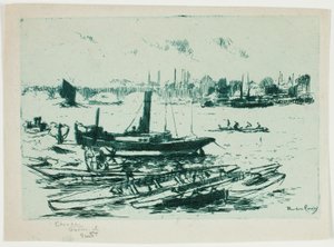 Le bateau à vapeur, Chelsea Embankment