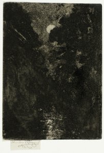 Arbres au clair de lune - Theodore Roussel