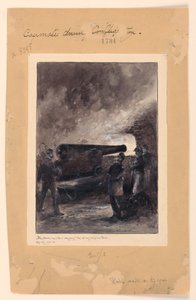 Un canon de casemate pendant l