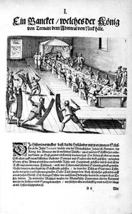 Banquet avec le roi, 1606 - Theodore de Bry
