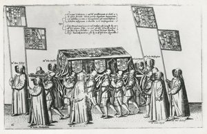 Cortège funèbre de Sir Philip Sidney en route vers la cathédrale Saint-Paul