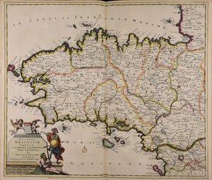 Ducatus Britanniae tabula cum omnibus suis provinciis nova descriptio - Theodorus Danckerts