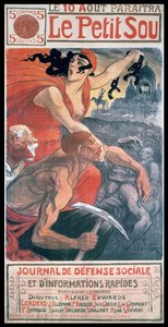 Couverture Art Nouveau par Steinlen, pour un magazine français 