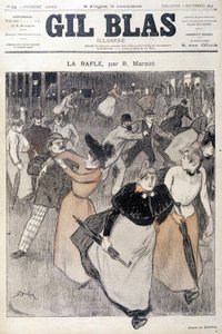 Dessin de Steinlen dans Gil Blas, 6/12/1891.