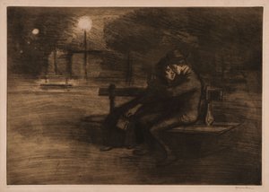 Des amoureux sur un banc