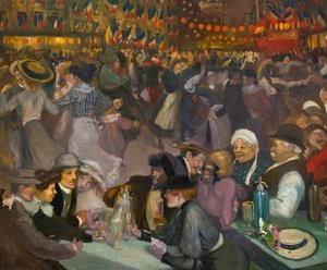 Le bal du 14 juillet - Alexandre Théophile Steinlen (1859-1923) - détail de "Bal du 14 juillet"