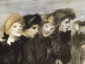 La sortie des midinettes (détail)
