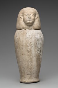 Vase canope à tête d