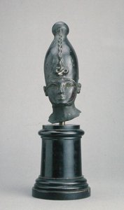 Tête du dieu Osiris (bronze) - Third Intermediate Period Egyptian