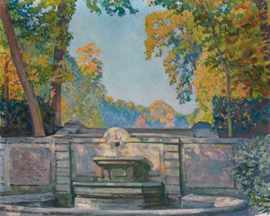 Fontaine, vers 1917-1922 - Théo van Rysselberghe