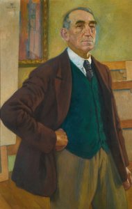 Autoportrait en gilet vert, 1924 - Théo van Rysselberghe