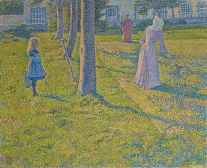 Le Jeu de tennis, 1889 - Théo van Rysselberghe