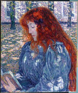 Femme lisant - Théo van Rysselberghe