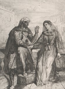 Elle me remercia : planche 2 de Othello Acte 1, Scène 3, 1844