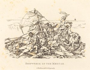 Naufrage de la Méduse - Théodore Gericault and Nicolas Toussaint Charlet