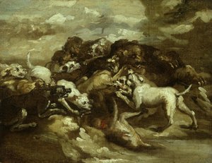 German: Combat de chiens et d