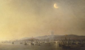 Combat naval de Carthagène le 3 septembre 1643 par Théodore Gudin en 1844
