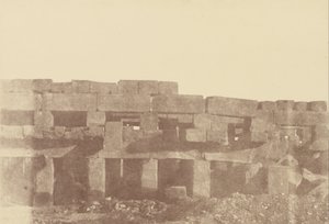 Vue rapprochée de la promenade couverte de Thoutmès III, Karnak - Théodule Devéria