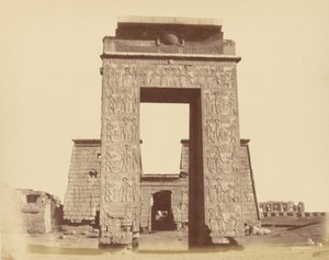 Portail du Temple de Khonsu, Karnak - Théodule Devéria