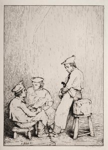 La Carte - Auguste Theodule Ribot