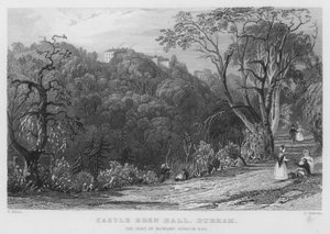 Château Eden Hall, Durham, la résidence de Rowland Burdon - Thomas (after) Allom