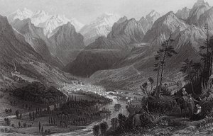 Cauterets, dans les Pyrénées - Thomas (after) Allom