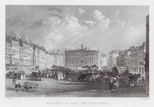 Place du Marché, Nottingham - Thomas (after) Allom