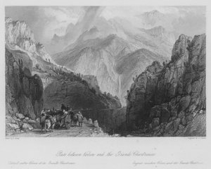 Passage entre Voiron et la Grande-Chartreuse (gravure)
