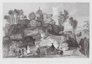 Rooter ou Roo-tor Rocks, Derbyshire (gravure) - Thomas (after) Allom