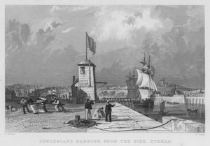 Port de Sunderland, depuis la jetée, Durham