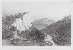 Le High Tor, près de Matlock, Derbyshire (gravure)