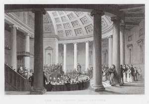 Le Nouveau County Hall, Chester (gravure)
