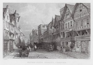 Water-Gate Street, Chester (gravure)
