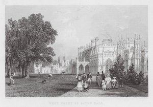 Façade ouest de Eaton Hall (gravure)