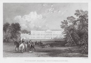 Manoir de Worksop, Nottinghamshire (gravure) - Thomas (after) Allom