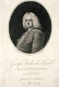 George Frederick Handel (1685-1759) gravé par W. Chapman