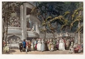 Vauxhall Gardens, Londres au XVIIIe siècle