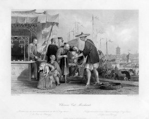 Marchands de chats chinois, XIXe siècle - Thomas Abel Prior