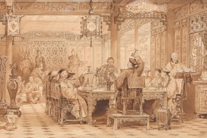 Dîner chez un mandarin - Thomas Allom