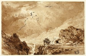 La Diligence dans les Alpes - Thomas Allom