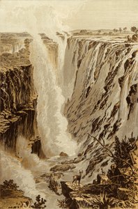 Les chutes Victoria, Zambèze, depuis l