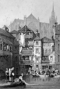 Vue de Metz, nord de la France, 19e siècle