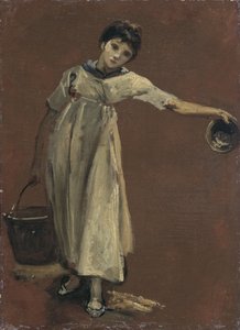 Fille portant un seau - Thomas Barker of Bath