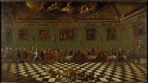 Le Club anglais à Florence - Thomas and Batoni Pompeo Girolamo Patch
