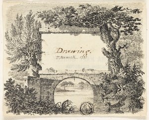 Vignette avec Arbres de Pont - Thomas Bewick