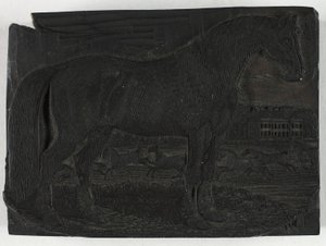 Bloc de bois pour Le Cheval Noir, d