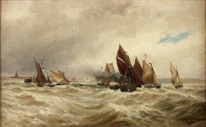 Remorquage de bateaux hors de Calais