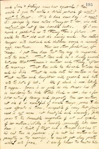 Décrit une conversation avec Jesse Haney à propos de Fanny Fern et de ses filles. Transcription - Thomas Butler Gunn